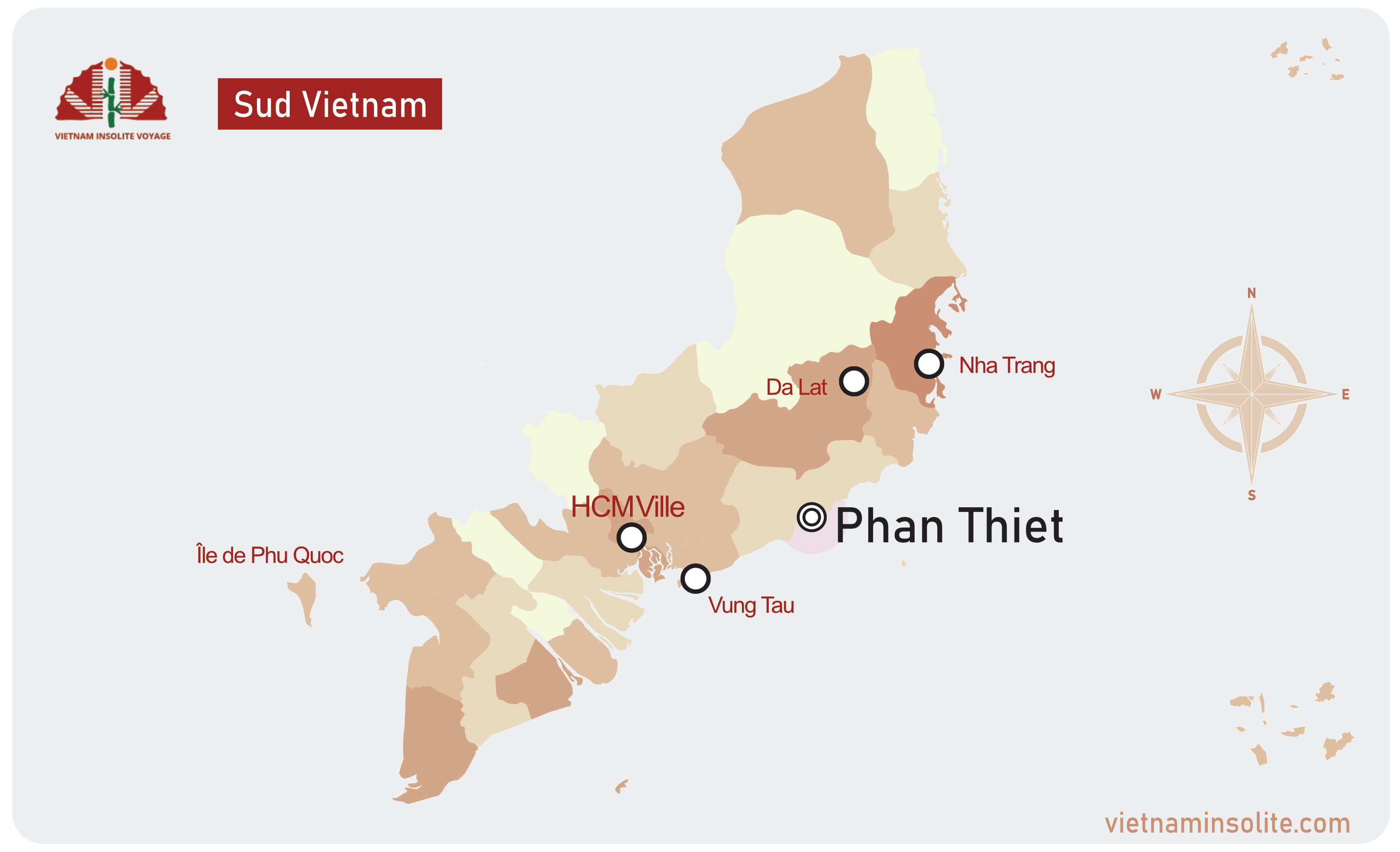 Carte de Phan Thiet